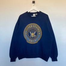 Charger l'image dans la galerie, sweat-vintage-bleu-usa-marines-navy