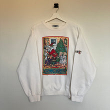 Charger l'image dans la galerie, sweat-vintage-de-noel-blanc-homme-90s-made-in-usa