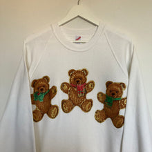 Charger l'image dans la galerie, sweat-vintage-de-noel-blanc-made-in-usa-homme
