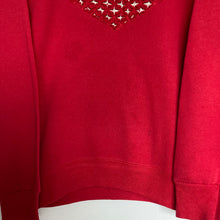 Charger l'image dans la galerie, sweat-vintage-de-noel-coeur-rouge-femme