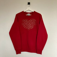 Charger l'image dans la galerie, sweat-vintage-de-noel-coeur-rouge-femme