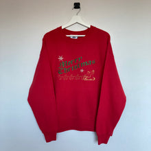 Charger l'image dans la galerie, sweat-vintage-de-noel-made-in-usa-rouge-homme