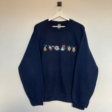 Charger l'image dans la galerie, sweat-vintage-disney-noel-bleu-marine-homme