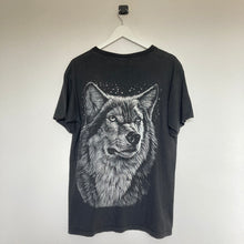 Charger l'image dans la galerie, t-shirt-noir-vintage-a-motif-animal