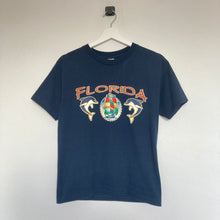 Charger l'image dans la galerie, t-shirt-vintage-homme-bleu-a-imprime-florida