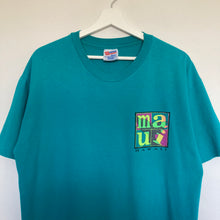 Charger l'image dans la galerie, t-shirt-vintage-homme-bleu-made-in-usa-single-stitch-a-imprime