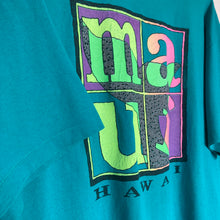 Charger l'image dans la galerie, t-shirt-vintage-homme-bleu-made-in-usa-single-stitch-a-imprime