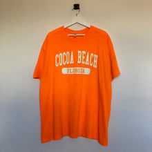Charger l'image dans la galerie, t-shirt-vintage-homme-orange-a-imprime-usa-souvenir-tee