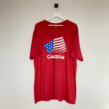 Charger l'image dans la galerie, t-shirt-vintage-homme-rouge-imprime-usa