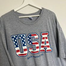 Charger l'image dans la galerie, T-shirt graphique USA gris (2XL)