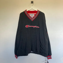 Charger l'image dans la galerie, veste-champion-vintage-noir-et-rouge-homme