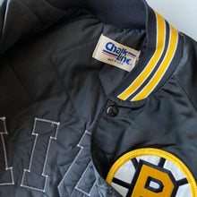 Charger l'image dans la galerie, veste-vintage-bomber-bruins-homme-noir