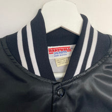 Charger l'image dans la galerie,      veste-vintage-bomber-homme-noire-americaine-satin-nylon-usa
