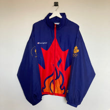 Charger l'image dans la galerie, veste-vintage-champion-jeux-olympiques-1996-atlanta-flamme-fire-canada