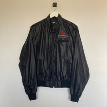 Charger l'image dans la galerie,      veste-vintage-noire-homme-americaine-satin-nylon-usa