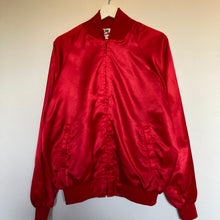 Charger l'image dans la galerie, veste-vintage-rouge-imprime-au-dos-made-in-usa