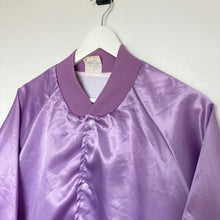 Charger l'image dans la galerie, veste-vintage-universitaire-en-satin-style-bomber-pour-femme