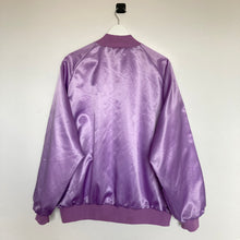 Charger l'image dans la galerie, veste-vintage-universitaire-en-satin-style-bomber-pour-femme