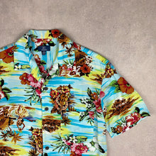 Charger l'image dans la galerie, chemise-a-fleurs-homme-turquoise
