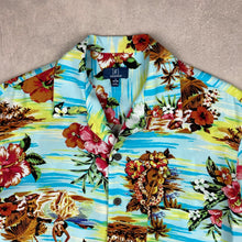Charger l'image dans la galerie, chemise-a-fleurs-homme-turquoise
