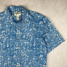 Charger l'image dans la galerie, chemise-aloha-a-fleurs-bleue-homme
