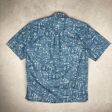 Charger l'image dans la galerie, chemise-aloha-a-fleurs-bleue-homme
