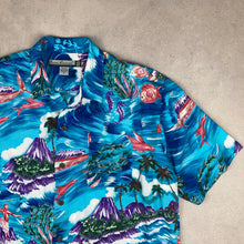 Charger l'image dans la galerie, chemise-hawaienne-a-fleurs-homme-turquoise
