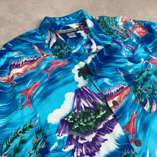 Charger l'image dans la galerie, chemise-hawaienne-a-fleurs-homme-turquoise
