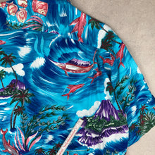 Charger l'image dans la galerie, chemise-hawaienne-a-fleurs-homme-turquoise
