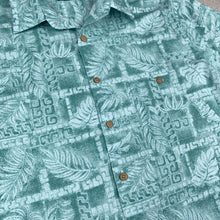Charger l&#39;image dans la galerie, chemise-hawaienne-a-fleurs-homme-verte-bleue

