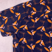 Charger l&#39;image dans la galerie, chemise-hawaienne-a-fleurs-marine-et-orange
