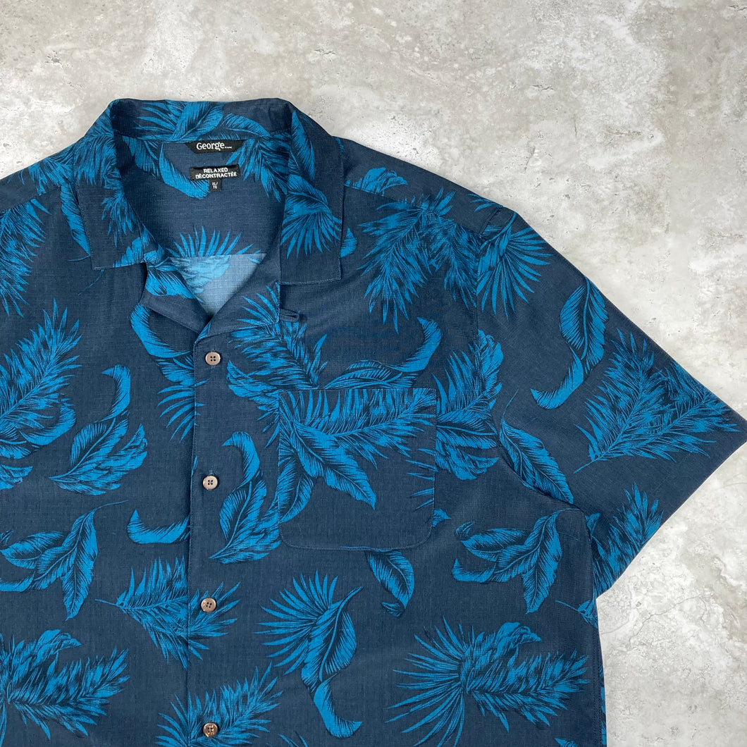 chemise-hawaienne-homme-a-fleurs-bleue