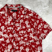 Charger l&#39;image dans la galerie,  chemise-hawaienne-homme-a-fleurs-rouge
