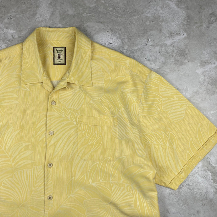 chemise-hawaienne-homme-jaune-en-soie