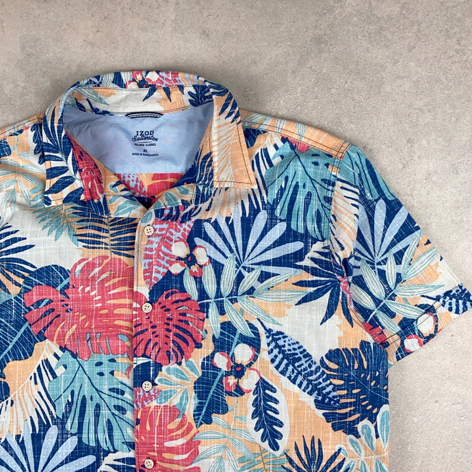chemise-hawaienne-izod-multicolore-a-fleurs
