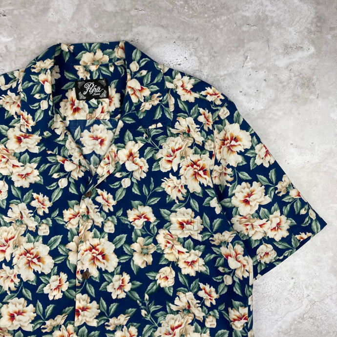 chemise-hawaienne-vintage-homme-a-fleurs-made-in-hawaii