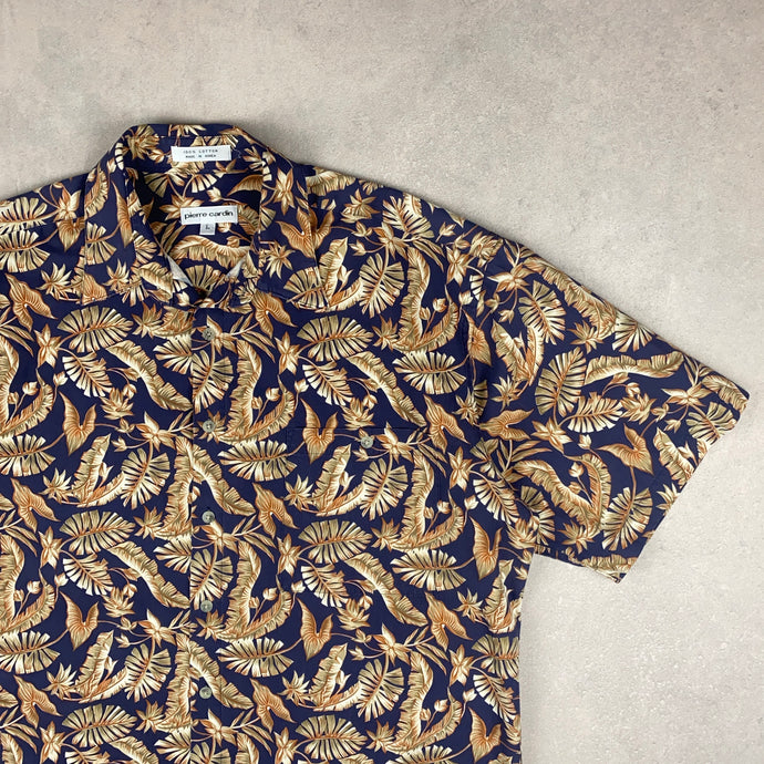 chemisette-a-fleurs-vintage-pierre-cardin