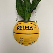 Charger l&#39;image dans la galerie, decoration-basket-nba-smiley-jaune-ballon-de-basketball-planter-deco-pot-de-fleurs
