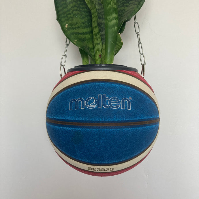 decoration-nba-ballon-de-basket-molten-pot-de-fleur-basketball-planter