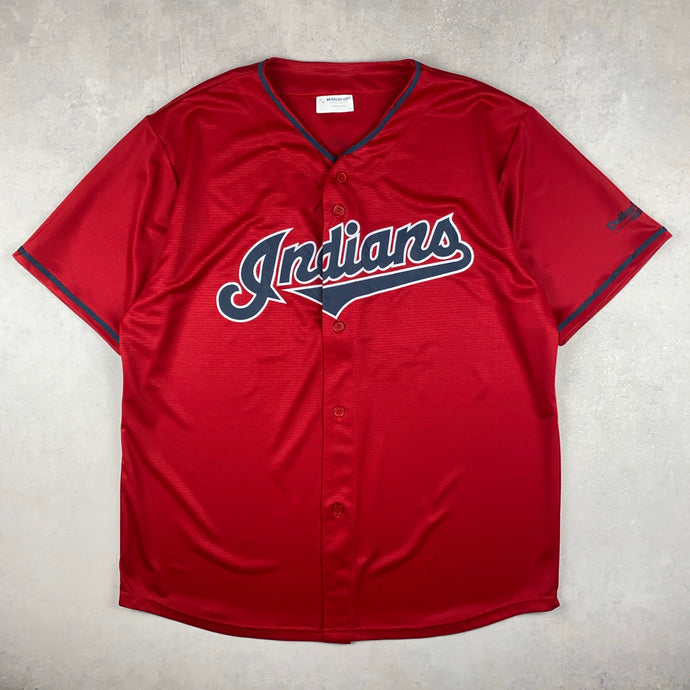 maillot-baseball-cleveland-indians-chemise-mlb-rouge