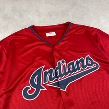 Charger l&#39;image dans la galerie, maillot-baseball-cleveland-indians-chemise-mlb-rouge
