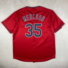 Charger l&#39;image dans la galerie, maillot-baseball-cleveland-indians-chemise-mlb-rouge
