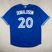 Charger l&#39;image dans la galerie, maillot-baseball-majestic-toronto-blue-jays-chemise-mlb-bleu
