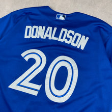 Charger l&#39;image dans la galerie, maillot-baseball-majestic-toronto-blue-jays-chemise-mlb-bleu
