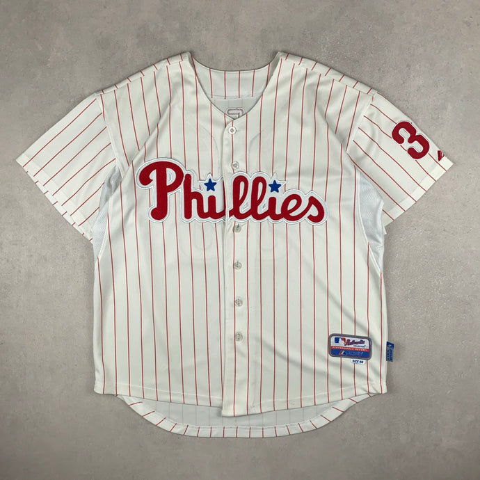 maillot-baseball-majestic-vintage-chemise-mlb-phillies