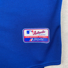 Charger l&#39;image dans la galerie, maillot-baseball-majestic-vintage-royals-kansas-city-chemise-mlb-bleu
