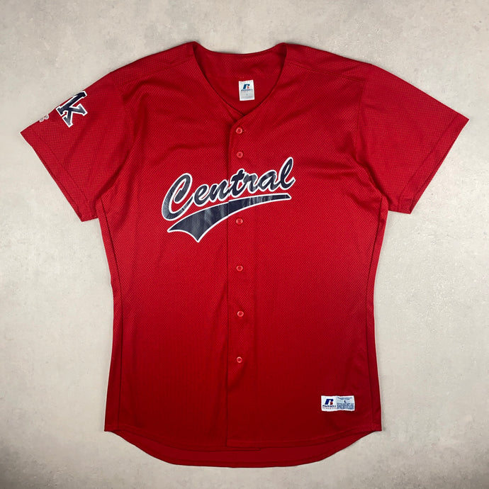 maillot-baseball-russell-athletic-vintage-chemise-rouge