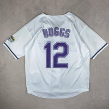 Charger l&#39;image dans la galerie, maillot-de-baseball-mitchell-and-ness-devil-rays-chemise-mlb-blanche

