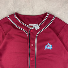 Charger l&#39;image dans la galerie, maillot-de-hockey-vintage-avalanche-colorado-nhl-1990-bordeaux
