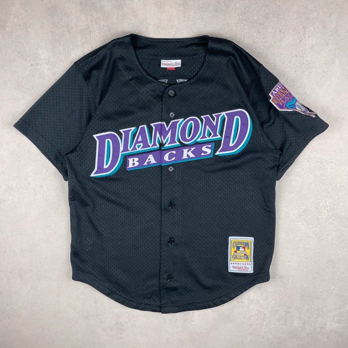 maillot-de-baseball-vintage-mitchell-and-ness-diamond-backs-chemise-mlb-noire